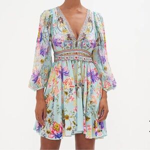 COPY - NWT CAMILLA LOVE WEB BLOUSON FLARED DRESS